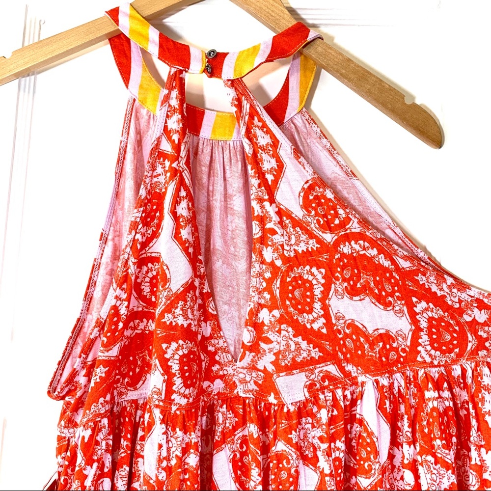 Free people sleeveless handkerchief tunic S